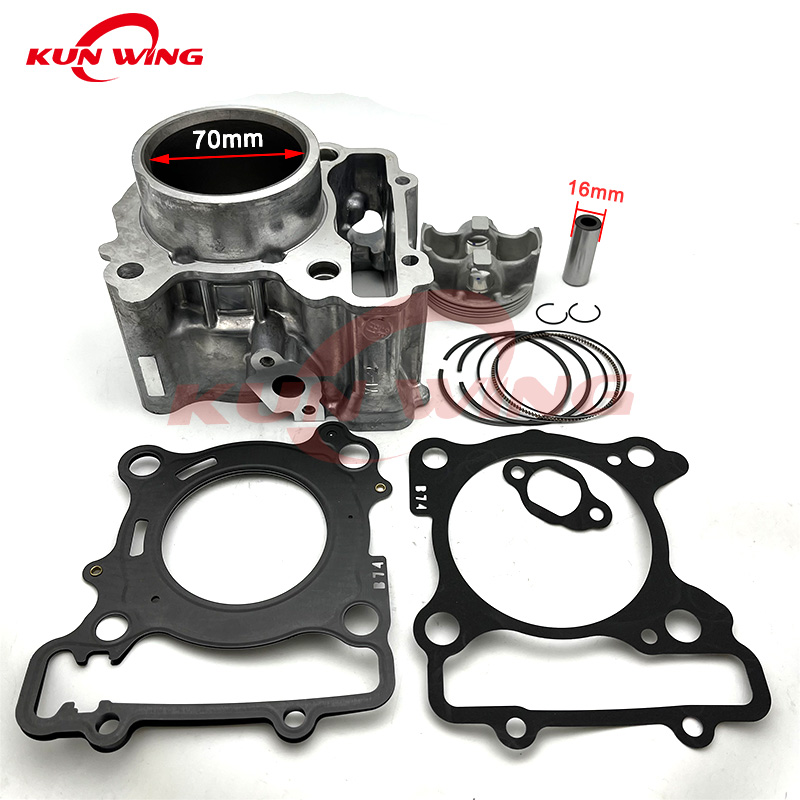 Motorcycle Engine Kit - 70MM Bore Cylinder Kit Piston Ring