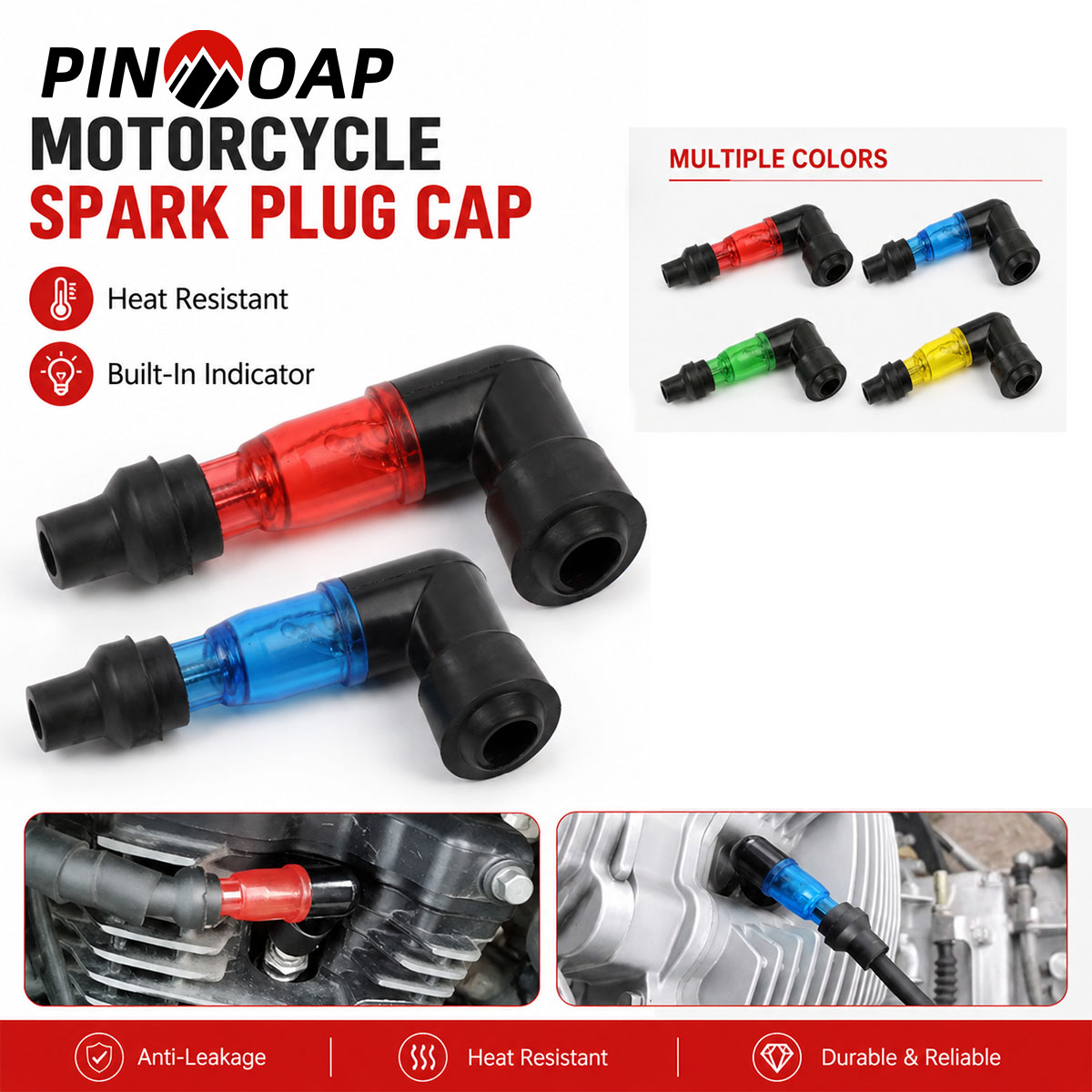 PINMOAP 1/2PCS Performance Mot - Motorcycle Spark Plug 评论和价格
