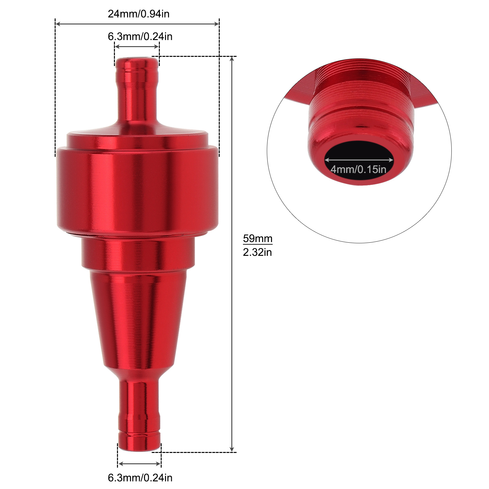 1/4In 6mm Motorcycle Fuel Filt - Motorcycle Oil Filter 评论和价格