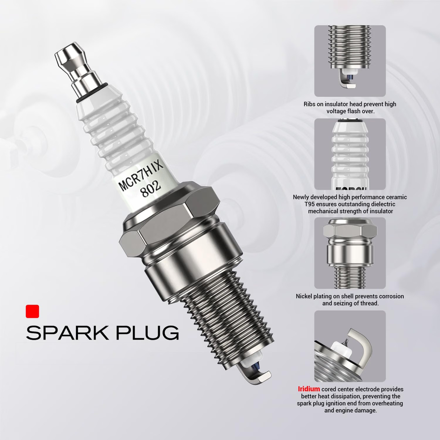 1-4 pcs Origina Good AN Iridiu - Motorcycle Spark Plug 评论和价格