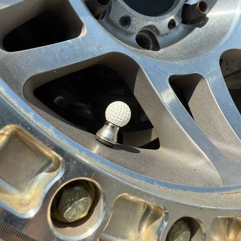 Golf Ball Style Tire Valve Ste - Motorcycle Valve Cover 评论和价格